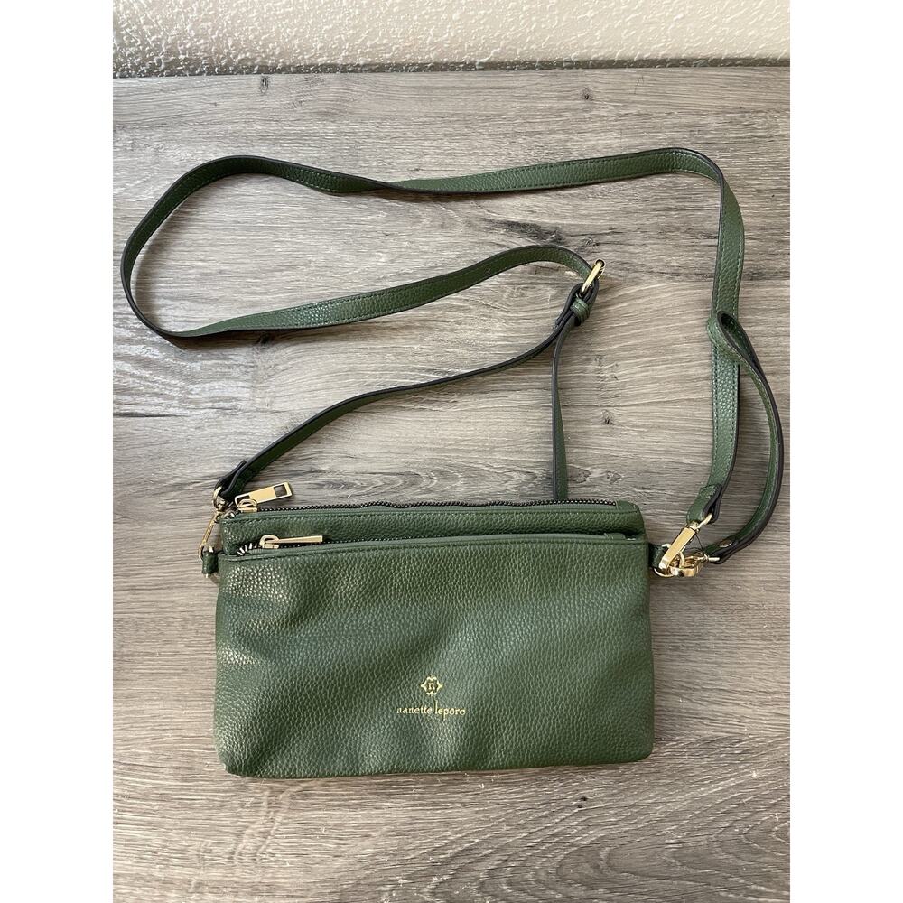 Nanette Lepore Triple Zip Crossbody Bag